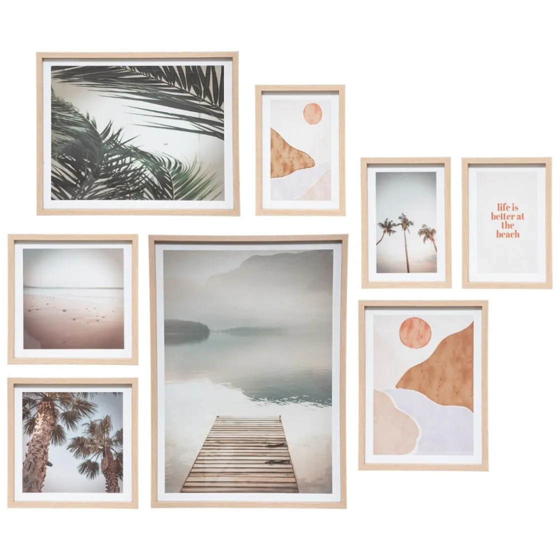 ATMOSPHERA 8 affiches encadrées"Paysage" Outlet