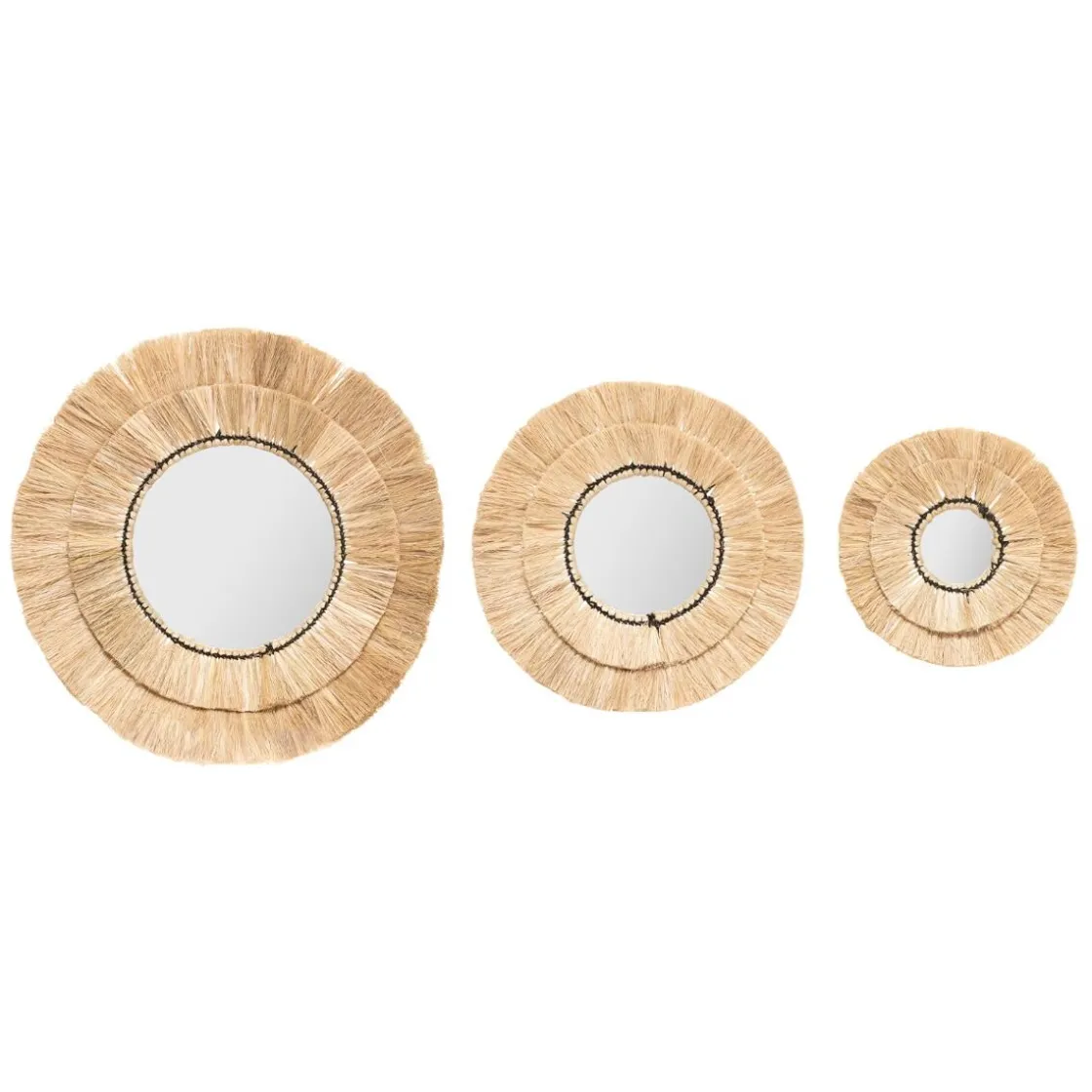 ATMOSPHERA 3 miroirs "Alba", Raphia Online