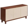 ATMOSPHERA Buffet 3 portes 6 étagères "Jilani" Discount