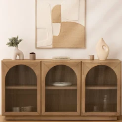 ATMOSPHERA Buffet 3 portes en verre "Lousada" Best