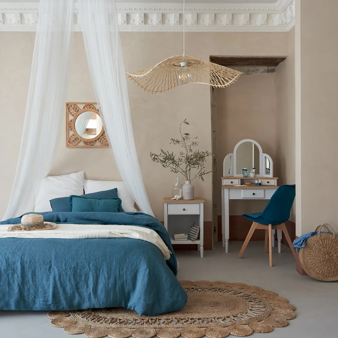 ATMOSPHERA Chaise "Baya", pieds hêtre Outlet