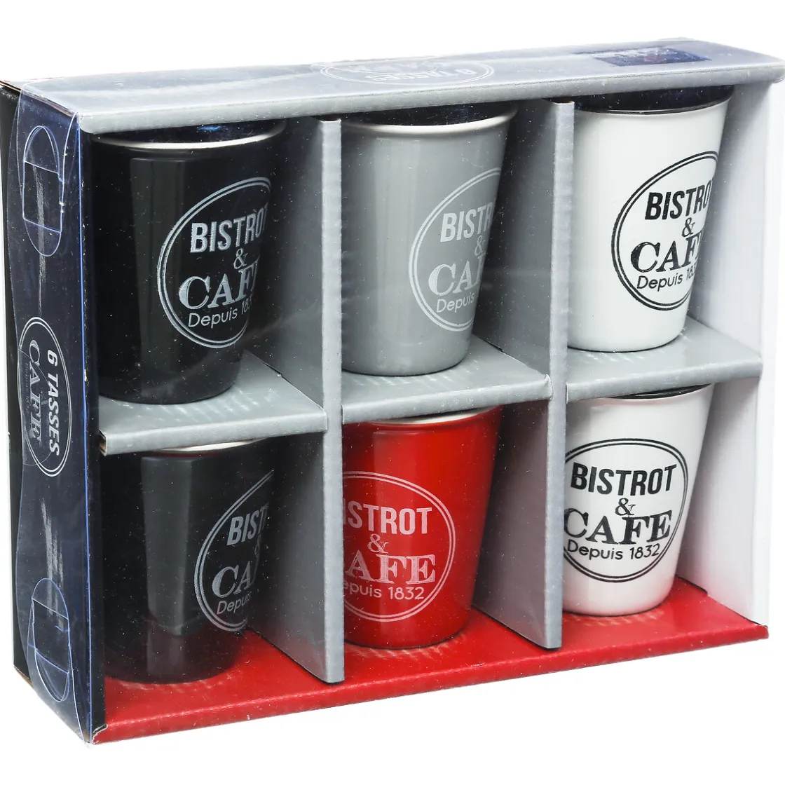 ATMOSPHERA Coffret 6 tasses "Bistrot" Clearance