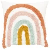 ATMOSPHERA Coussin enfant "Arc-en-ciel", coton