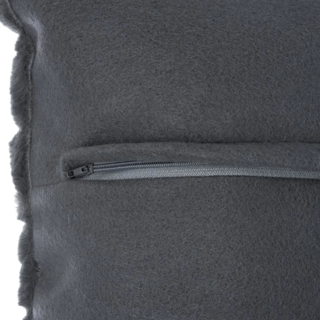 ATMOSPHERA Coussin "Manoir", fausse fourrure Clearance