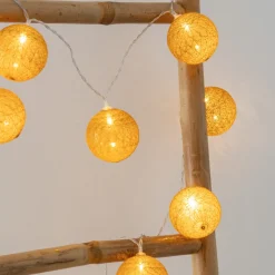ATMOSPHERA Guirlande LED 10 boules, pile