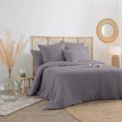 ATMOSPHERA Housse de couette "Linah", lin lavé Online