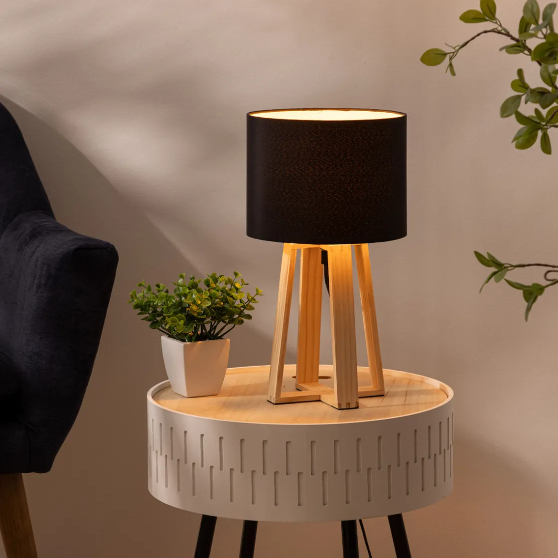 ATMOSPHERA Lampe "Molu" bois Hot
