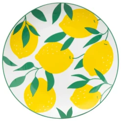 ATMOSPHERA Lot de 6 assiettes dessert "Citron" Outlet