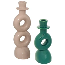 ATMOSPHERA Lot de 2 bougeoirs "Mala" Outlet