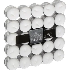 ATMOSPHERA Lot de 50 bougies chauffe-plats