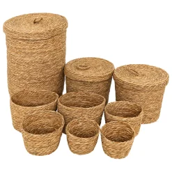 ATMOSPHERA Lot de 9 paniers ronds "Little cottage" Sale