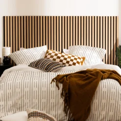 ATMOSPHERA Lot de 2 panneaux décoratifs tasseaux bois Colva Best