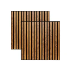 ATMOSPHERA Lot de 2 panneaux décoratifs tasseaux bois Colva Sale