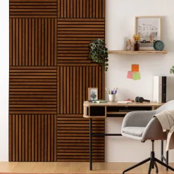 ATMOSPHERA Lot de 2 panneaux décoratifs tasseaux bois Colva Sale