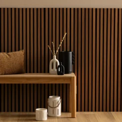 ATMOSPHERA Lot de 2 panneaux décoratifs tasseaux bois Colva Hot