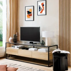 ATMOSPHERA Lot de 2 panneaux décoratifs tasseaux bois Colva Clearance