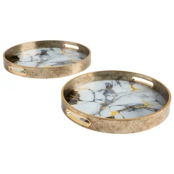 ATMOSPHERA Lot de 2 plateaux "Inaya" Clearance
