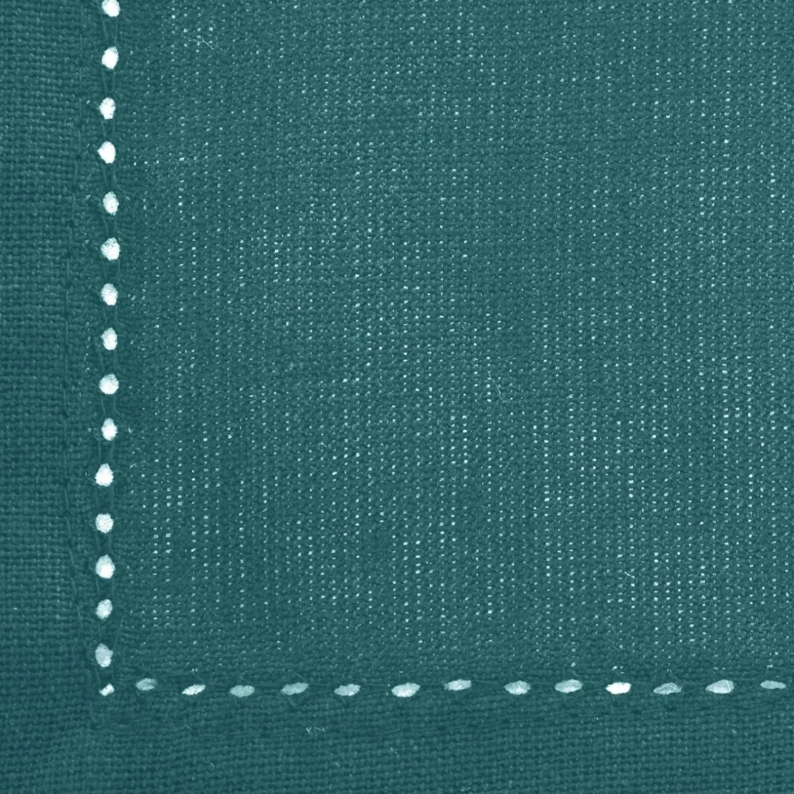ATMOSPHERA Lot de 4 serviettes de table "Chambray" New