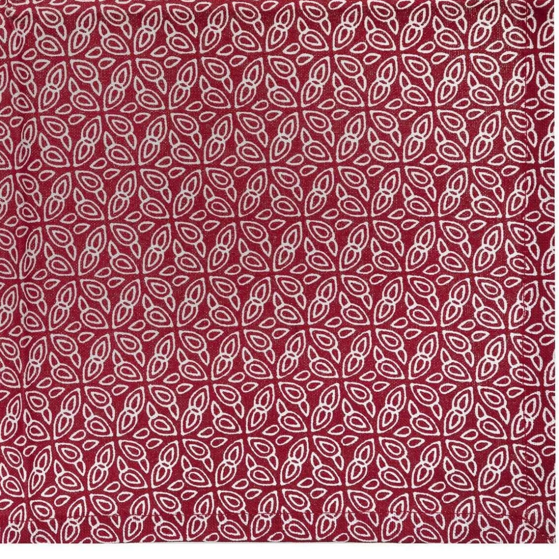 ATMOSPHERA Lot de 4 serviettes de table "Olia" New