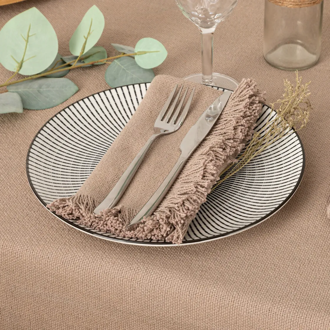 ATMOSPHERA Lot de 2 serviettes de table "Maha" Clearance