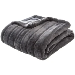 ATMOSPHERA Plaid "Manoir" fausse fourrure Outlet
