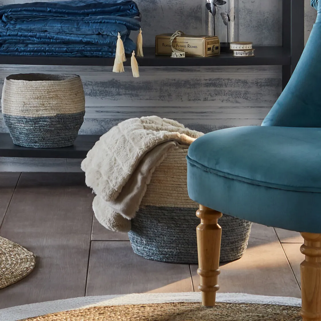 ATMOSPHERA Plaid "Manoir" fausse fourrure Outlet