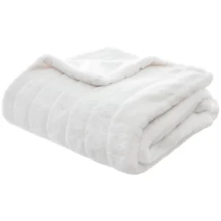 ATMOSPHERA Plaid "Manoir" fausse fourrure Clearance