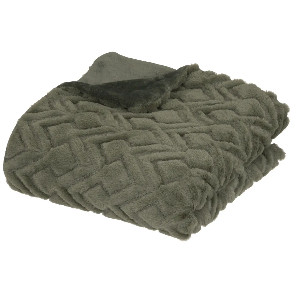 ATMOSPHERA Plaid "Mara" fausse fourrure Clearance