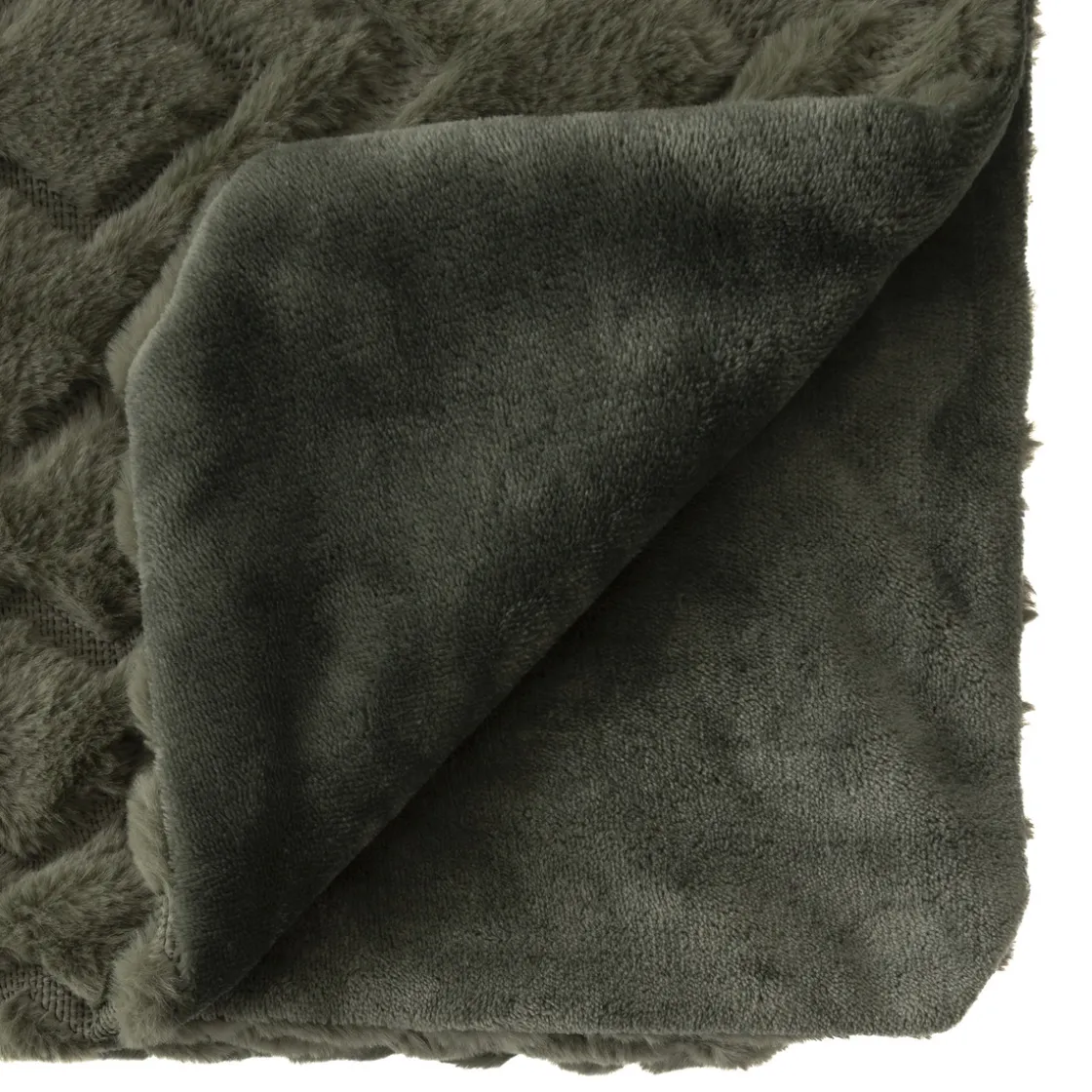 ATMOSPHERA Plaid "Mara" fausse fourrure Clearance
