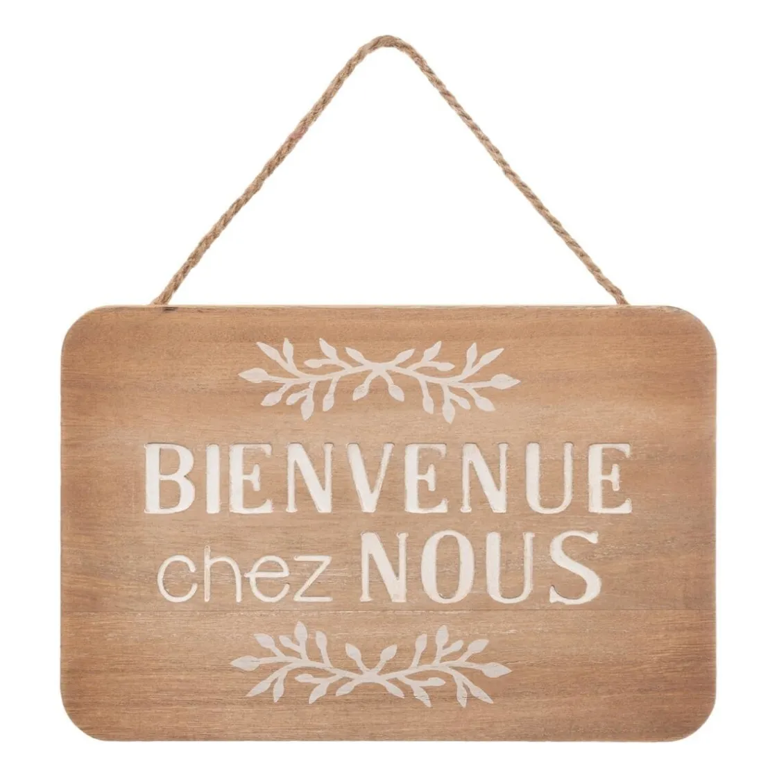 ATMOSPHERA Plaque de porte bois "Krystel" New