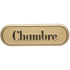 ATMOSPHERA Plaque de porte métal "Becky" New