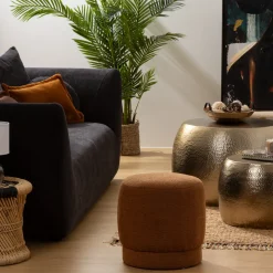 ATMOSPHERA Pouf bouclette "Amea" Clearance