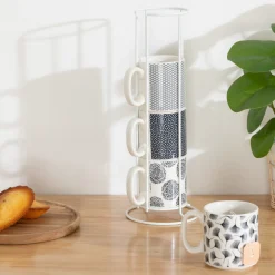 ATMOSPHERA Rack 4 mugs "Japan" Clearance