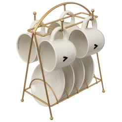 ATMOSPHERA Rack 4 tasses "The floral" Clearance