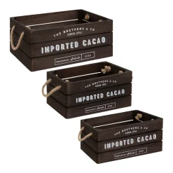 ATMOSPHERA Set de 3 cagettes bois "Denys" Best