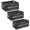 ATMOSPHERA Set de 3 cagettes bois "Denys" Online