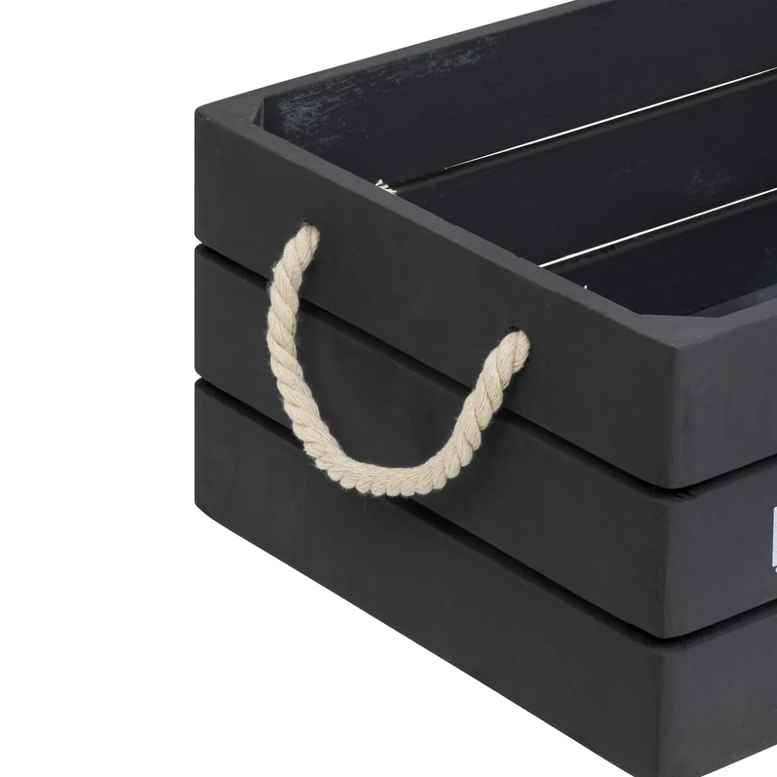 ATMOSPHERA Set de 3 cagettes bois "Denys" Online