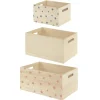 ATMOSPHERA Set de 3 cagettes enfant "Étoile" New