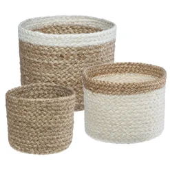 ATMOSPHERA Set de 3 paniers, jute Sale