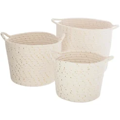 ATMOSPHERA Set de 3 paniers "Lurex" Clearance