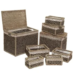 ATMOSPHERA Set de 8 paniers rectangulaires