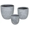 ATMOSPHERA Set de 3 pots, métal