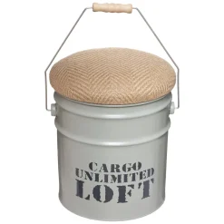 ATMOSPHERA Set de 2 poufs bidons 