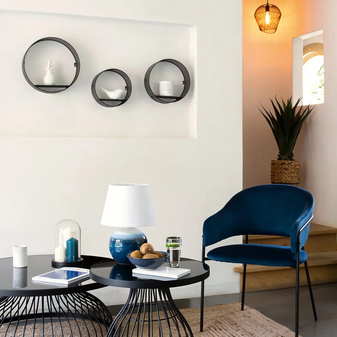 ATMOSPHERA Set de 3 étagères murales "Juni" Outlet