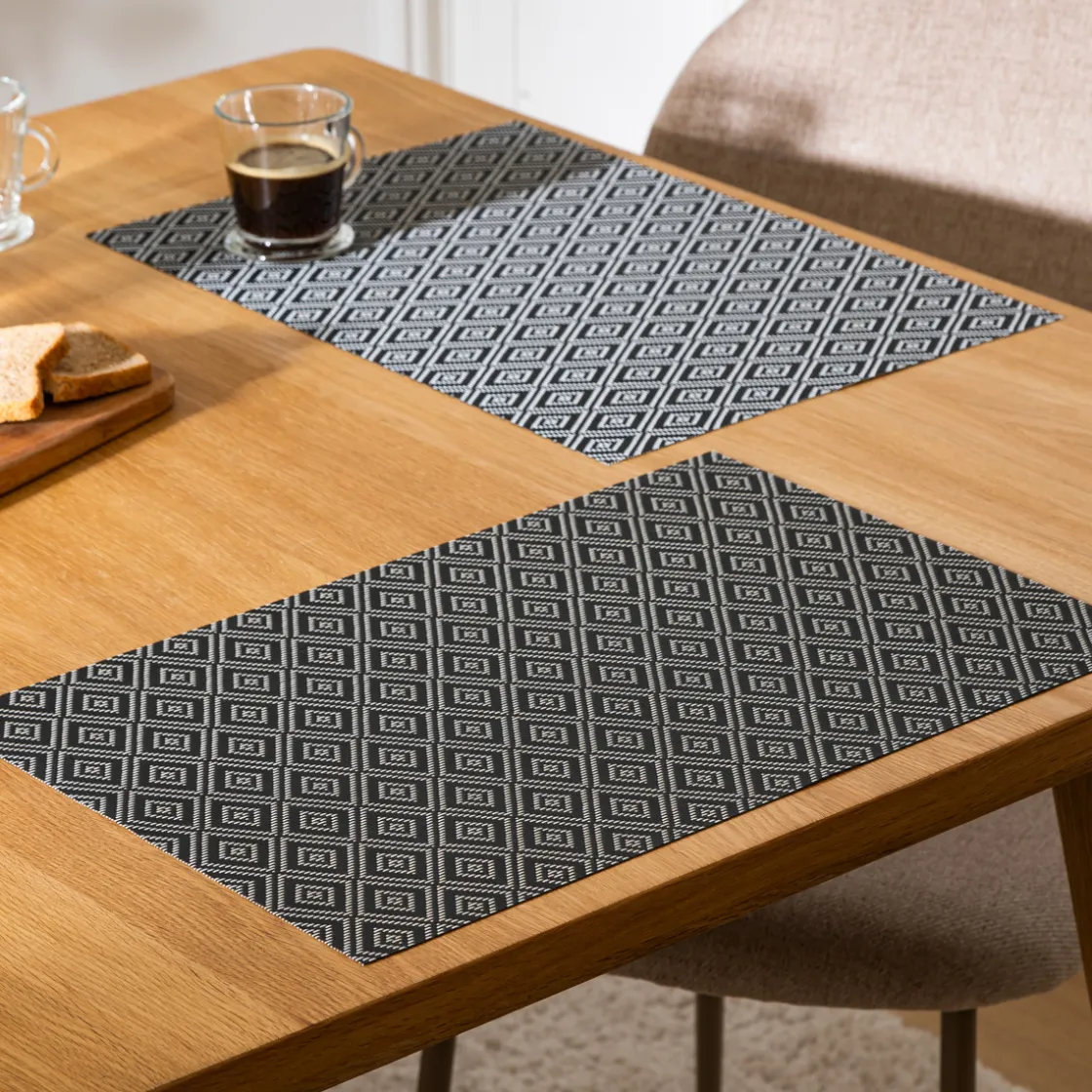 ATMOSPHERA Set de table "Geometrique"