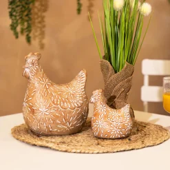 ATMOSPHERA Statuette Poule "Linda" New