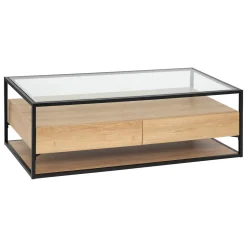 ATMOSPHERA Table basse 2 tiroirs "Aldea"
