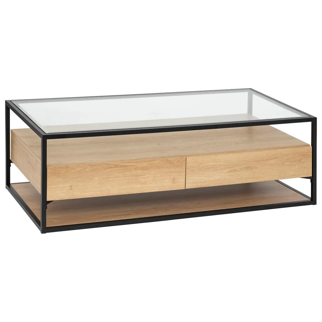 ATMOSPHERA Table basse 2 tiroirs "Aldea"
