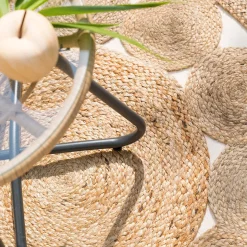 ATMOSPHERA Tapis ajouré en jute Hot