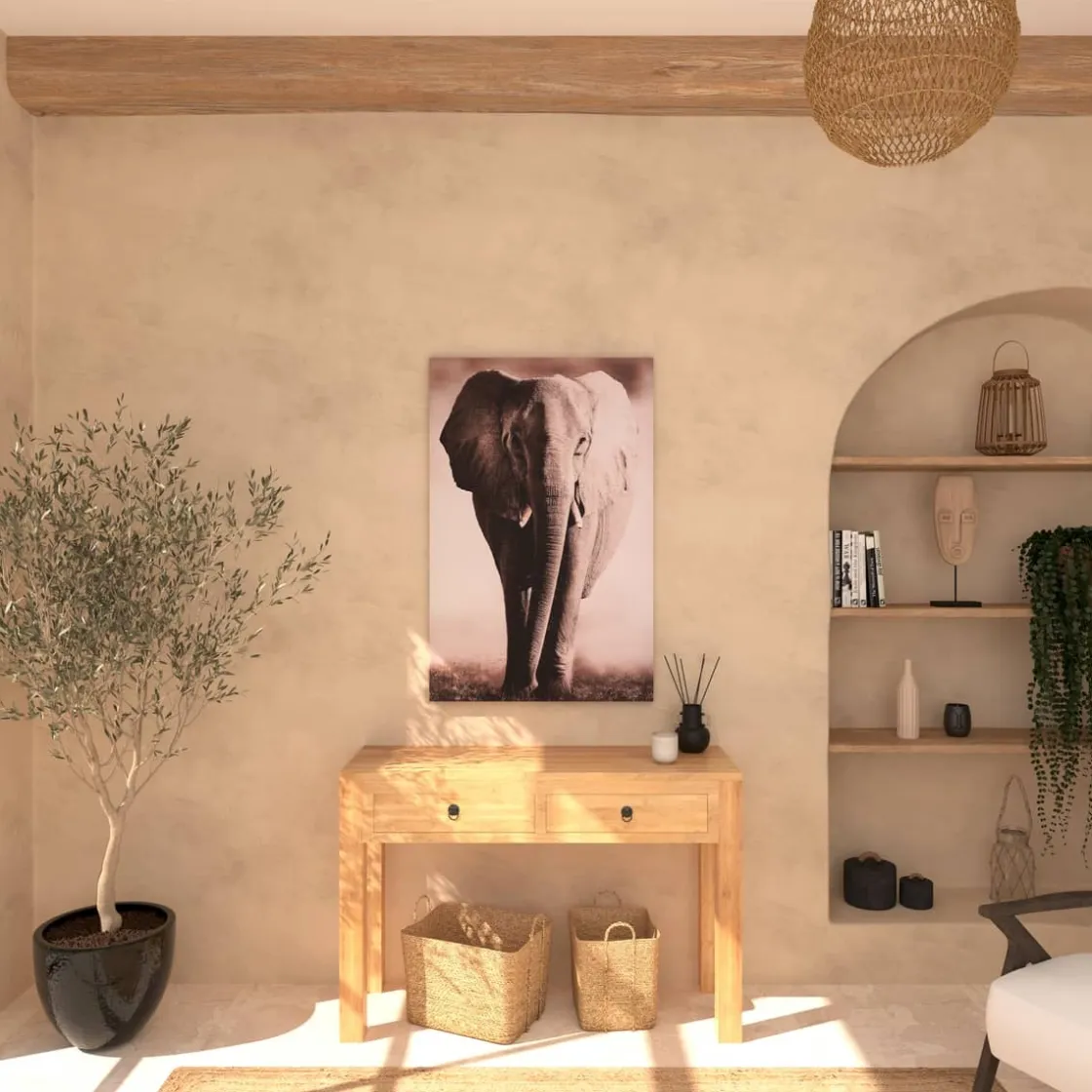 ATMOSPHERA Toile encadrée "Animaux"
